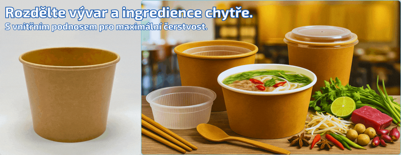 Rozdělte vývar a ingredience chytře – s vnitřním podnosem pro maximální čerstvost